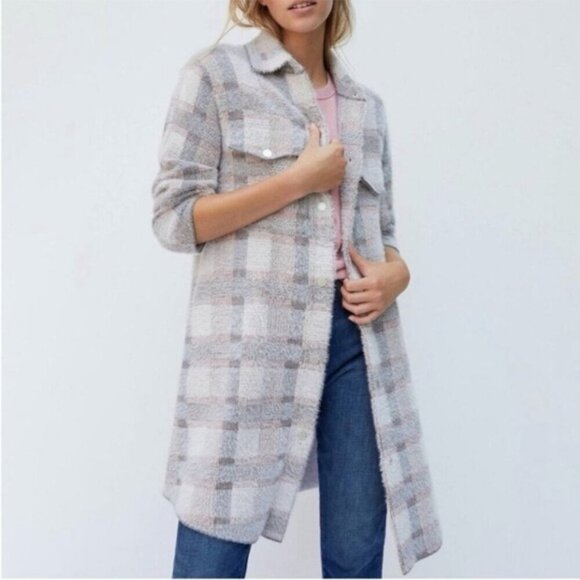 Anthropologie Jackets & Blazers - ANTHROPOLOGIE PILCRO ELIZA EYELASH SWEATER COAT JACKET S